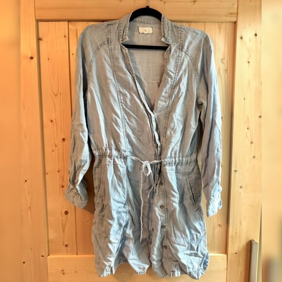 Lou & Grey Denim Style Wrap Casual Dress/ Jumper - Picture 1 of 3